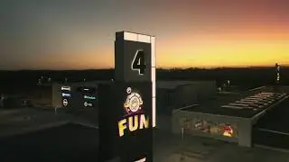 Sunset over Baywest Mall's Entrance 4 - Mavic 2 Pro