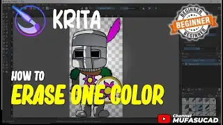 Krita How To Erase One Color