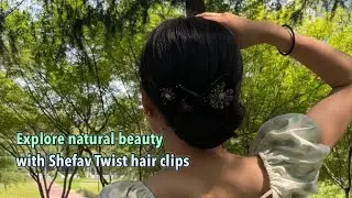 Easy Updo Hairstyle Tutorial for Medium Long Hair | French Bun Hair Style with Twist hair Clips