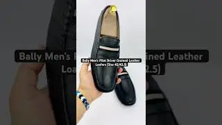 Bally Men's Pilot Driver Grained Leather Loafers (Size 42/42.5) #bally #prelovedtreasures #loafers