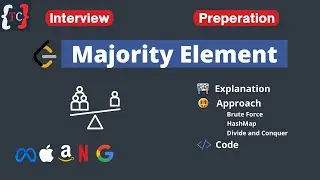 Majority Element LeetCode | Interview Preparation | Sorting | Divide and Conquer | Techies Code
