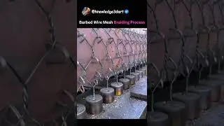 Barbed Wire Mesh Braiding Process