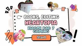 a slow, productive day in my life | reading, editing, & new cozy game Heartopia  𝜗𝜚 ࣪˖ ִ𐙚