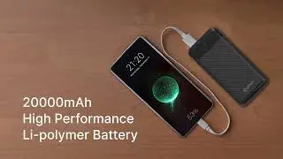 pTron Dynamo Surge 20000mAh Power Bank 🔋 | Compact. Fast. Blue-tiful Charging Beast!