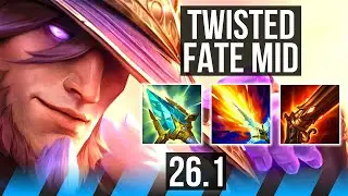 TWISTED FATE vs YASUO (MID) | 9k gold comeback | KR Master | 26.1