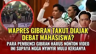 Katanya Gibran takut diajak debat.. Ini buktinya kok bisa begini mas wapres... 