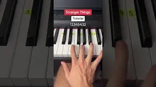 Stranger Things Theme Easy Piano Tutorial #piano #easy #strangerthings