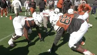 Longhorn Blitz: First day in pads [March 28, 2015]
