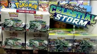 НОВЫЙ КОРОБКА БУСТЕРОВ КАРТ ПОКЕМОН CELESTIAL STORM ОТКРЫТА РАНЬШЕ!! ЛУЧШИЙ ВЫБОР ВСЕХ ВРЕМЕН!!