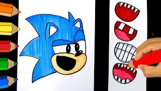 ⭐🟠👉How to Draw SONIC Transformations ⭐Coloring and Drawing SONIC ⭐ Easy Drawing 🔴
