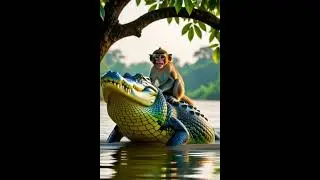 🐒The Monkey And 🐊The Crocodile