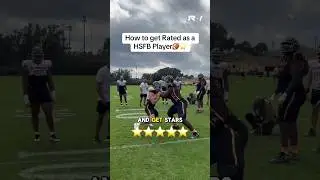 How to get Rated and get Stars as a HSFB Player🏈