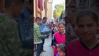 Eid gifts for children in Rafah, Gaza, Palestine