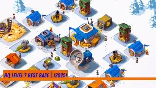 THE BEST DEFENCE HQ LEVEL 7 BASE (2025) | Boom Beach NL