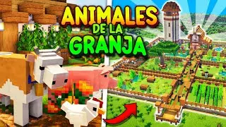 Construí un ZOOLÓGICO con ANIMALES de la GRANJA en MINECRAFT 🐮🐷