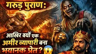 गरुड़ पुराण: आखिर क्यों एक अमीर व्यापारी बना भयानक प्रेत? 😱 | राजा बभ्रुवाहन की कथा #bhakti #kahani 
