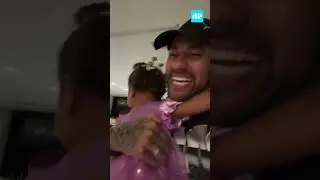 Brincadeira de Neymar assusta Mavie e termina em choro #shorts