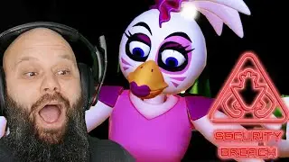 Glamrock Chica Won't Stop Hunting Me!  Five Nights at Freddy's: Security Breach! (FNAF SB) Part 1