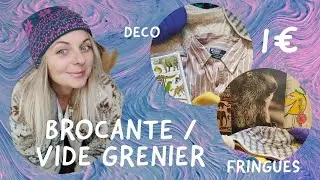 HAUL RETOUR VIDE GRENIERS/ BROCANTES #haul #haulbrocante #videsgreniers #fringues #deco #thrifthaul