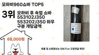 모하비960쇼바 돈 아깝지 않은 가성비 추천 상품 Top5