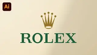 Logo Design Tutorial - #14 How to Design Luxury Brand ROLEX Logo in Adobe Illustrator 2023