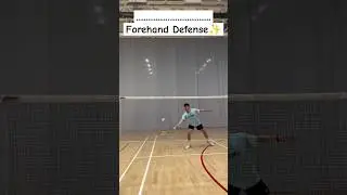 BASIC FOREHAND DEFENSE📌 #badminton #badmintonmania #badmintonlovers #bulutangkis #tutorialbadminton