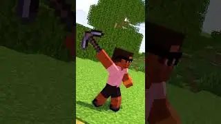 Who's Pickaxe is Stronger??  #minecraft #shorts
