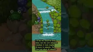 Waterfall #pixelart #pixelartist #indiegame #indiegamedev #indiegamedevlog #gaming