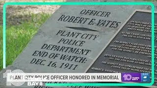 Plant City police unveil memorial honoring officer killed in line of duty in 1911