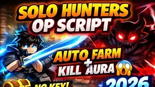 Solo Hunters Roblox Script🔥🔥💯 Auto Farm, Kill Aura & OP Dungeon Automation