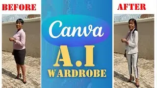 How to change your outfit on canva #MagicEdit #OutfitTransformation #CanvaTutorial