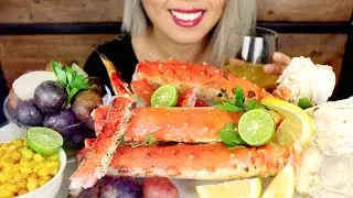 ASMR Eating Giant Super Colossal Alaskan King Crab *No Talking