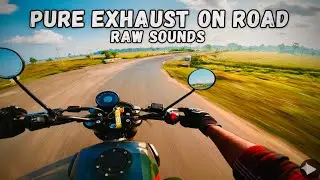Morning Ride | Pure Exhaust Sound | No Music Just Vibes