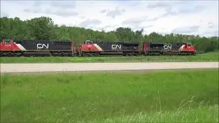 Aikenknees Railway #175 - CNR Wainwright Sub Action. June 14, 2020