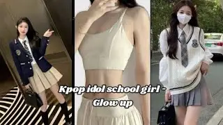 Glow up like a Kpop idol as a school girl 