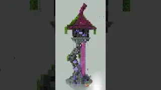 Curved Witch Tower for Halloween: An Impressive Design You've Never Seen! | Minecraft #minecraft