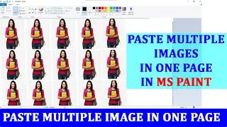 Multiple images in one page ms paint | MS Paint mai passport size image banaye