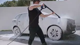 Clean your car with a Super Foam Sprayer on your high pressure washer