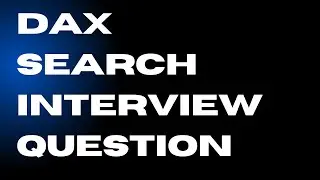 Dax Search Interview Questions-48 || Power Bi Dax Search Function