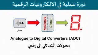 دورة الالكترونيات الرقمية:: 35- محولات تماثلي الى رقمي - Analogue to Digital Converters (ADC)
