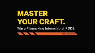 Master Your Craft - Win a Filmmaking Internship at R&Oslash;DE