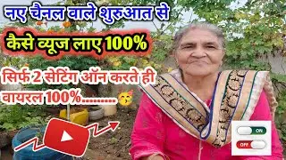 2-सिटिंग on करते ही वीडियो वायरल 💯💯 शुरुआती में व्यूज कैसे लाएं👉नए और छोटे चैनल वाले व्यूज कैसे पाएं