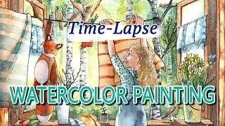 Beautiful Spring Morning - Watercolor Speed Painting