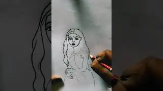 Beautiful girl💗💗#newreel#art  #pencildrawing #love #music #artwork #dailyshorts #drawing #song