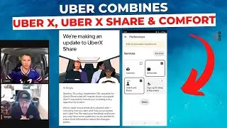 Uber объединяет настройки водителя для UberX, UberX Shared и Comfort?!