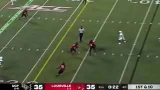 Louisville&rsquo;s Jaylin Alderman Game-Winning Pick-Six Over UCF! (9.17.21)