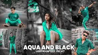 Lightroom Mobile Preset Free DNG | Aqua And Black Colour Tone Presets | Lr Preset Editing Tutorial
