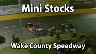 Wild ending to allow AJ Sanders #24 the win! - Mini Stocks - Wake County Speedway - 8-2-2024