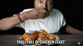REX EATING: chicken gravy masala with rice with leg piece #mukbang #mukbanginternational 