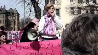 Cindy Sheehan at Code Pink Rally, Washington DC, March 8, 2006